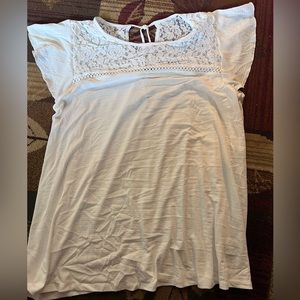 Blouse with Flowy Cap Sleeves